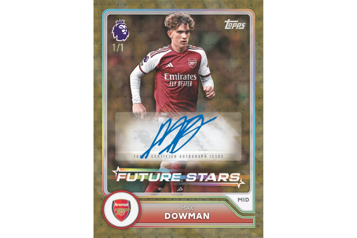 Topps Future Stars certified autograph card, Max Dowman 1/1