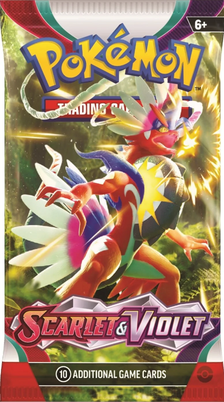 Pokémon TCG Scarlet & Violet Booster Pack sealed (10 cards) — artwork may vary
