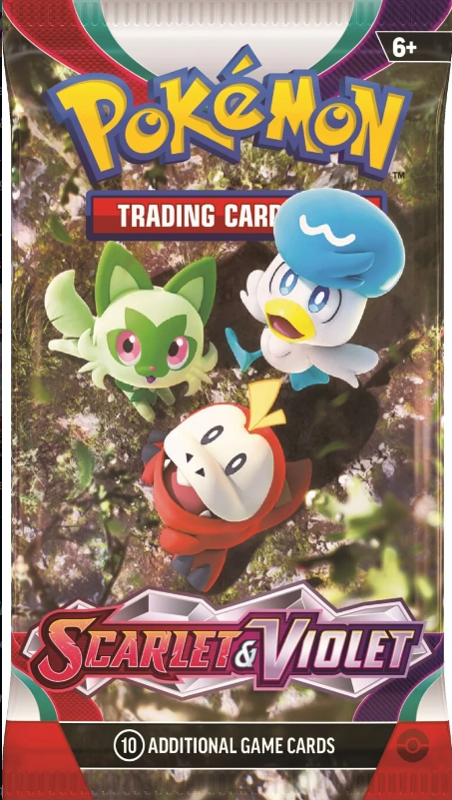 Pokémon TCG Scarlet & Violet Booster Pack sealed (10 cards) — artwork may vary