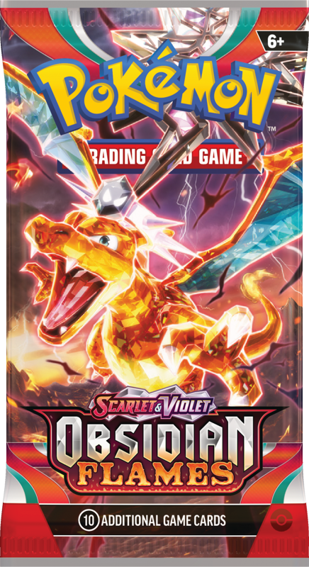 Pokémon TCG Scarlet & Violet Obsidian Flames Booster Pack sealed (10 cards) — artwork may vary