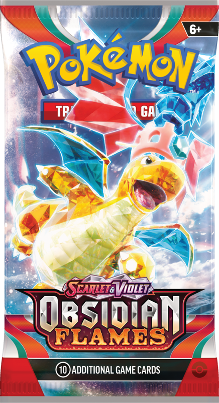 Pokémon TCG Scarlet & Violet Obsidian Flames Booster Pack sealed (10 cards) — artwork may vary