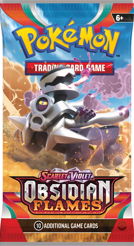 Pokémon TCG Scarlet & Violet Obsidian Flames Booster Pack sealed (10 cards) — artwork may vary