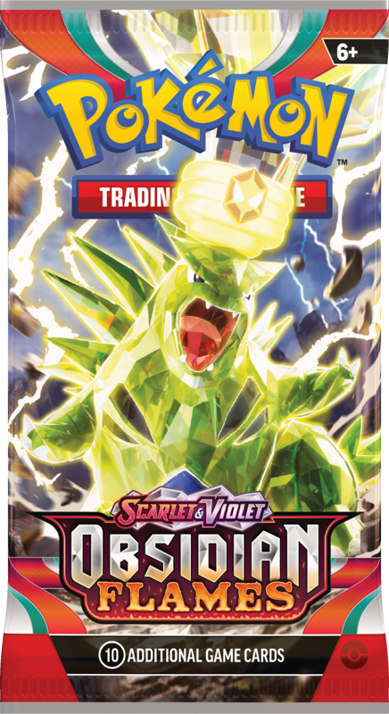 Pokémon TCG Scarlet & Violet Obsidian Flames Booster Pack sealed (10 cards) — artwork may vary