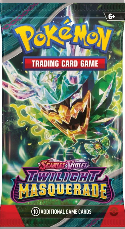 Pokémon Trading Card Game packaging for Scarlet & Violet Twilight Masquerade