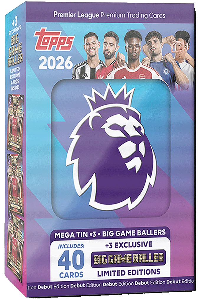 Topps Premier League 2026 Mega Tin Big Game Ballers with exclusive Limited Edition cards