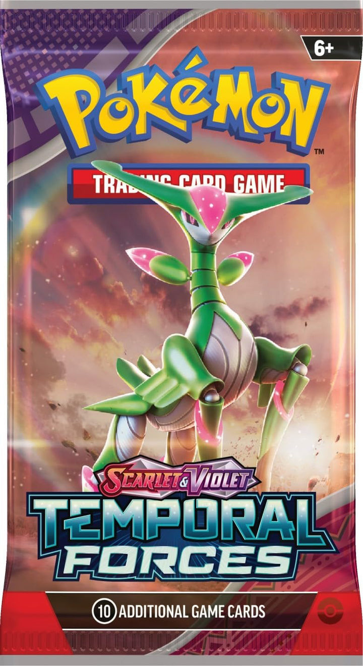 Pokémon TCG Scarlet & Violet Temporal Forces Booster Pack sealed (10 cards) — artwork may vary
