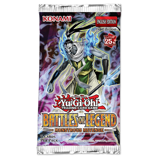 Konami Yu-Gi-Oh! trading card game pack with character illustration on a white background