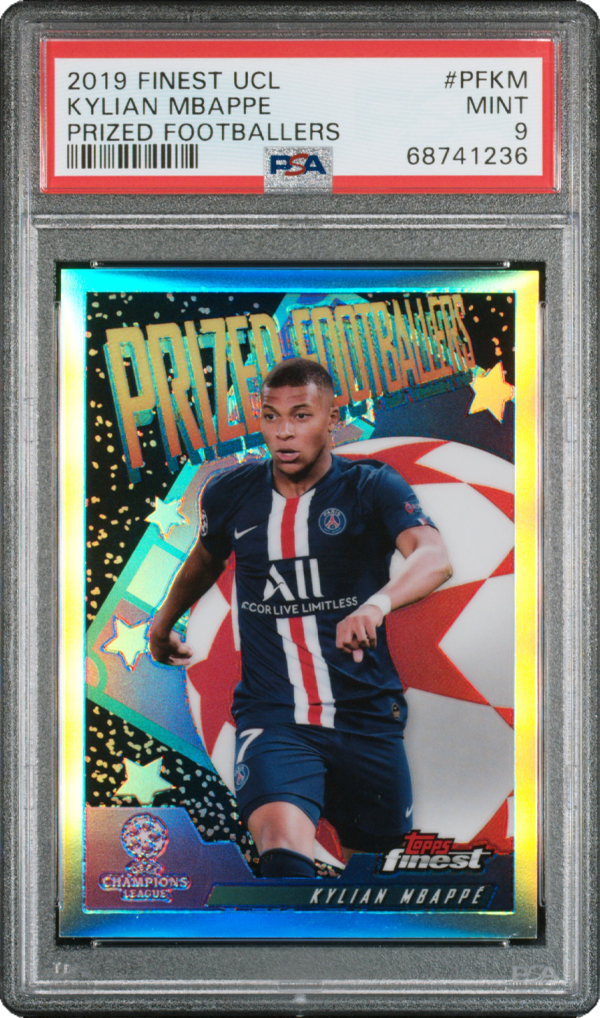 Kylian Mbappé – 2019 Topps Finest UCL Prized Footballers – PSA 9 (Mint)