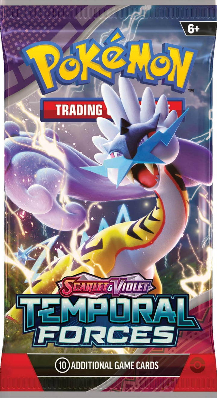 Pokémon TCG Scarlet & Violet Temporal Forces Booster Pack sealed (10 cards) — artwork may vary