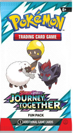 Pokémon TCG Scarlet & Violet Journey Together Fun Pack sealed (3 cards) — artwork may vary